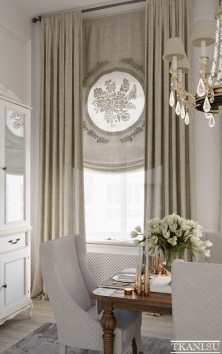 Вышивка в шторах